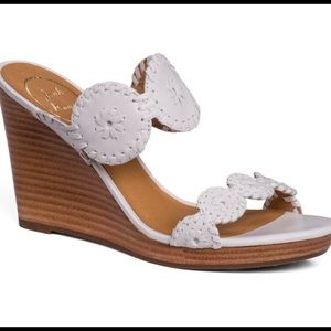 Beautiful Jack Rogers White Wedges! ❤️